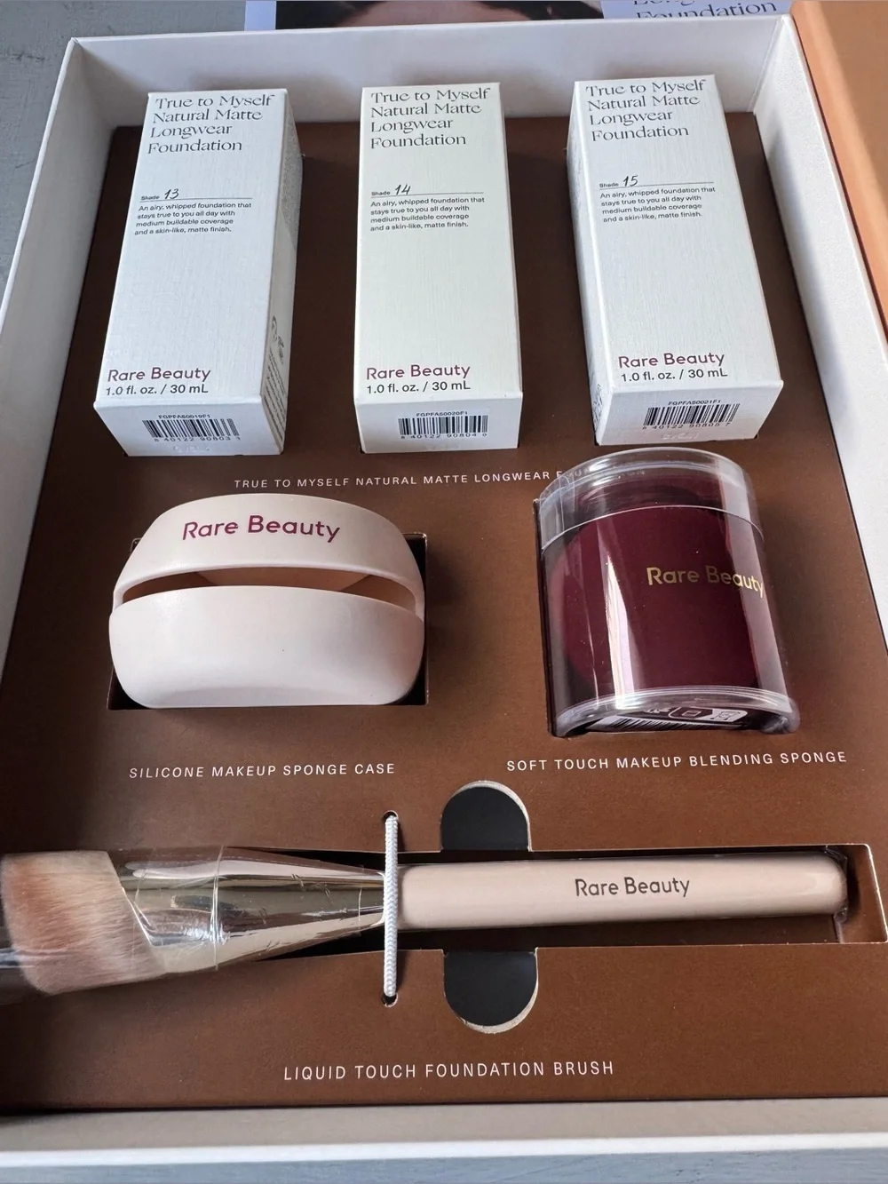 NWT Rare Beauty True to Myself Matte Longwear Foundation Box Bundle